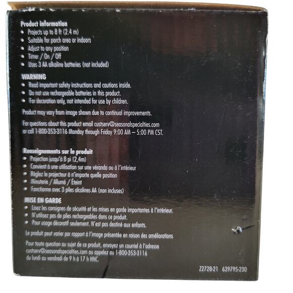 Halloween Ghost Projector Light Battery Operated Indoor Outdoor Timer Decor - Picture 3 of 12